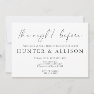 The Night Before Invitation