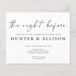 The Night Before   Invitation