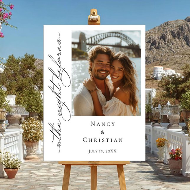 The night before photo welcome sign (Creator Uploaded)