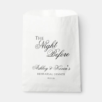 The Night Before Rehearsal Dinner Favour Bag