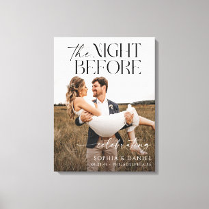 The Night Before Rehearsal Dinner Framed Canvas Print