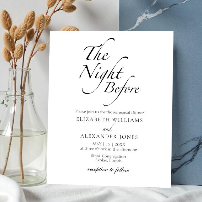 The Night Before Rehearsal Dinner Invitation (Creator Uploaded)