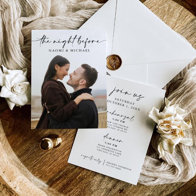 The Night Before Rehearsal Dinner Invitation (Creator Uploaded)