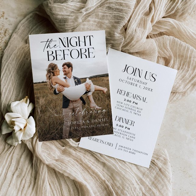 The Night Before Rehearsal Dinner Invitation (Creator Uploaded)