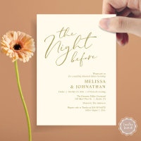 The Night Before Romantic Wedding Rehearsal Dinner