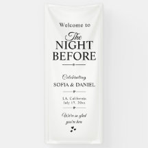 The Night Before Sign, Rehearsal Dinner Wedding B