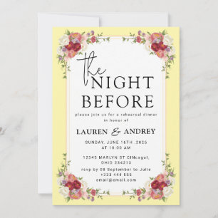 The Night Before Wedding Invitation