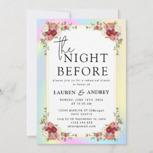 The Night Before Wedding Invitation