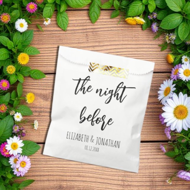 The Night Before Wedding Rehearsal Dinner Favour Bag (Creator Uploaded)
