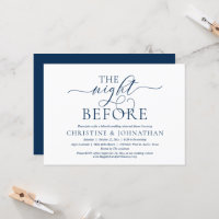 The Night Before, Wedding Rehearsal Dinner Invitat