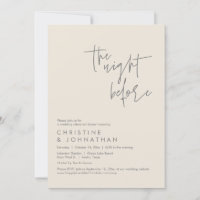 The Night Before, Wedding Rehearsal Dinner