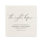 The Night Before Wedding Rehearsal Dinner