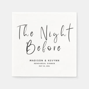 The Night Before Wedding Rehearsal Dinner Napkin