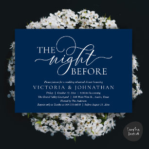 The Night Before, Wedding Rehearsal Dinner Party Invitation