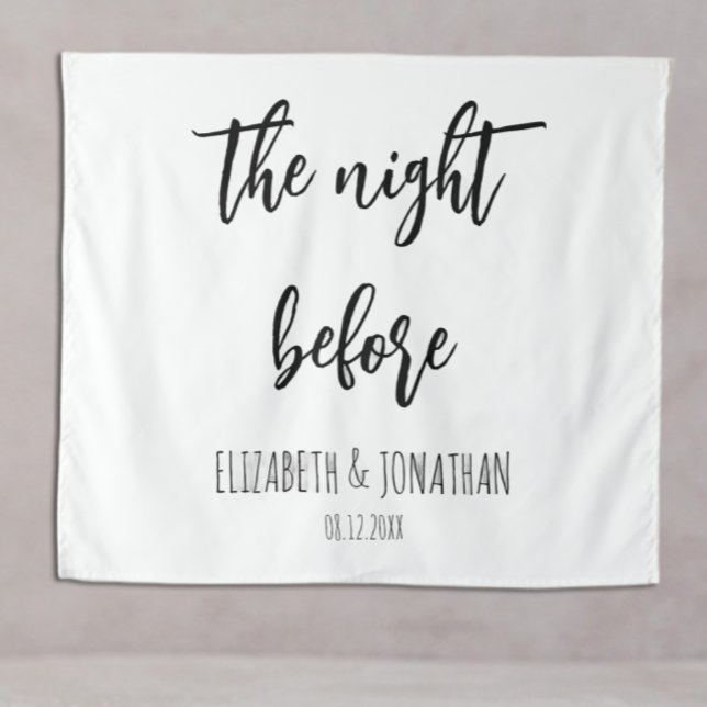 The Night Before Wedding Rehearsal Dinner Tapestry (Creator Uploaded)