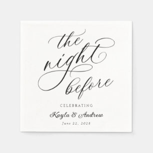 The Night Before Wedding Rehearsal Napkin