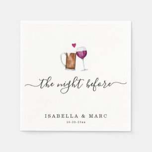 The Night Before Wine & Beer Themed Napkins