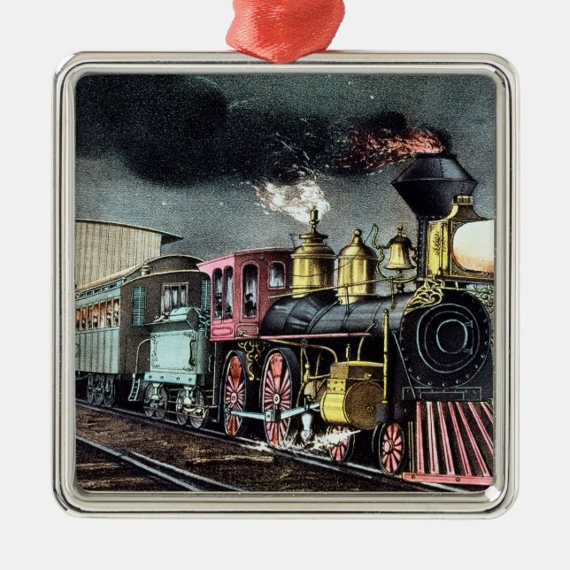 The Night Express: The Start Metal Tree Decoration (Front)