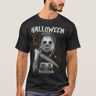 The Night He Came Home Lazy Halloween Costume Horr T-Shirt