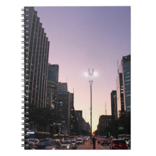 The Night In The Paulista Avenue - Sao Paulo Notebook