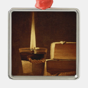 The night light, 1630-35 metal ornament