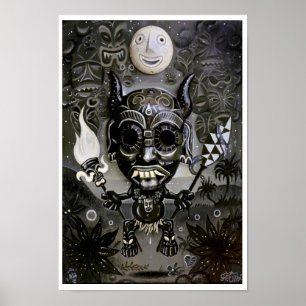 'The Night Marcher' art print - (pop surreal art)