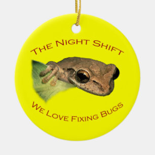 The Night Shift Ceramic Tree Decoration