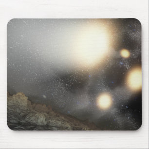 The night sky as seen from a hypothetical plane mouse pad