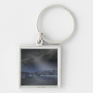 The night sky from a hypothetical alien planet 2 key ring