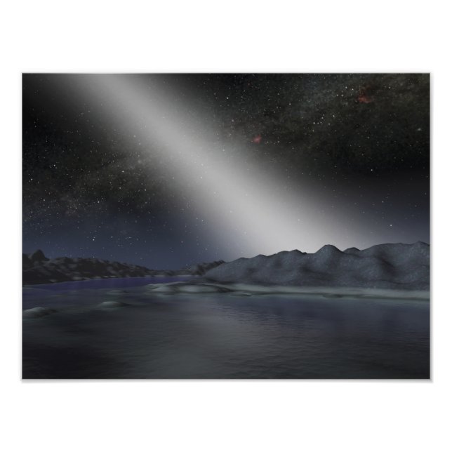 The night sky from a hypothetical alien planet photo print (Front)