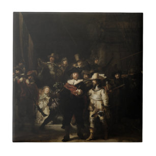 The Night Watch by Rembrandt van Rijn Ceramic Tile