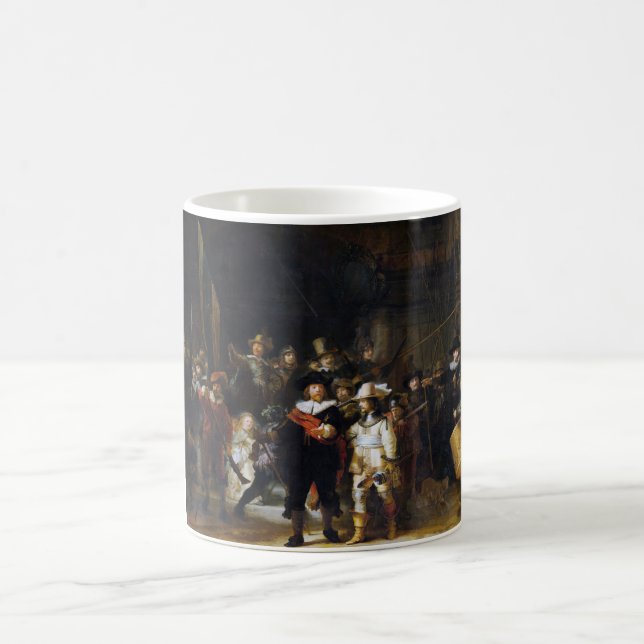 The Night Watch, Rembrandt, 1642 Coffee Mug (Center)