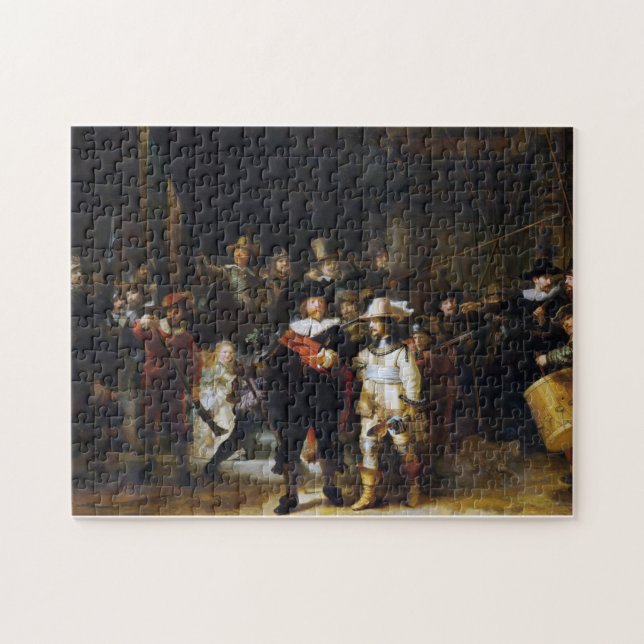 The Night Watch, Rembrandt, 1642 Jigsaw Puzzle (Horizontal)