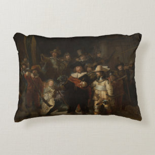 The Night Watch Rembrandt Baroque Masterpiece Decorative Cushion
