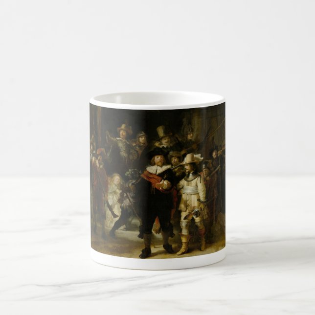 The Night Watch, Rembrandt van Rijn Coffee Mug (Center)