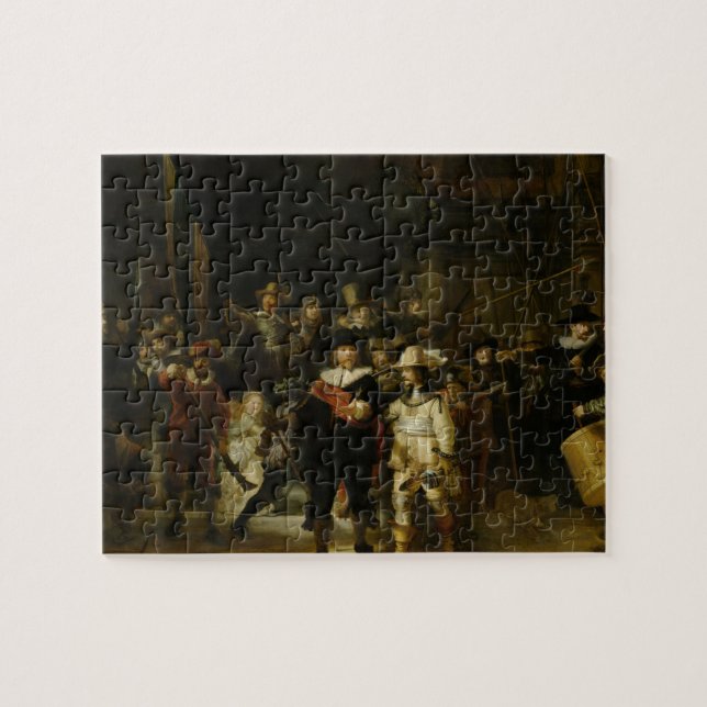 The Night Watch, Rembrandt van Rijn Jigsaw Puzzle (Horizontal)