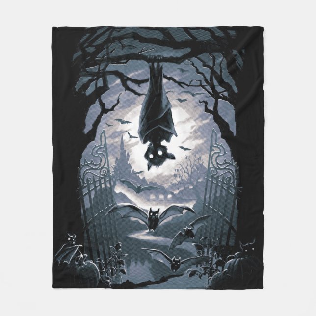 The Night Welcomes You Fleece Blanket (Front)