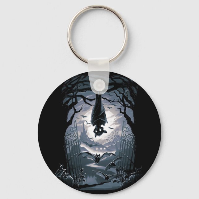 The Night Welcomes You Key Ring (Front)
