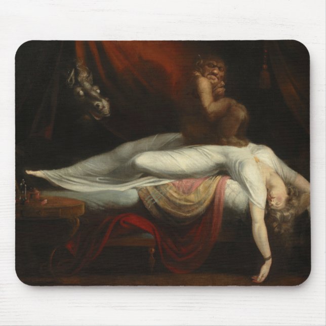 The Nightmare (by Henry Fuseli) Mouse Pad (Front)