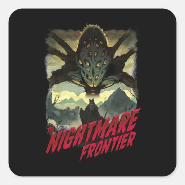THE NIGHTMARE FRONTIER SQUARE STICKER (Front)