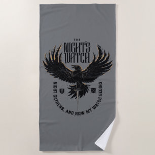 The Night's Watch Motto Beach Towel
