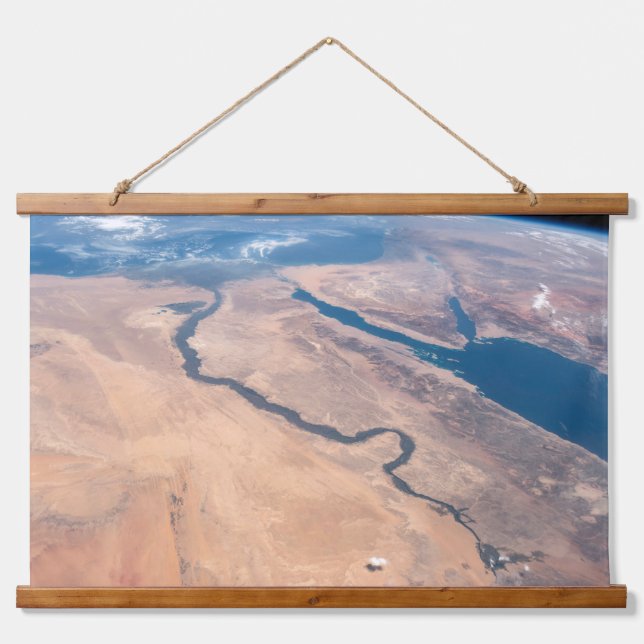 The Nile River, Red Sea And Mediterranean Sea. Hanging Tapestry (Front)