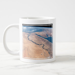 The Nile River, Red Sea And Mediterranean Sea. Large Coffee Mug