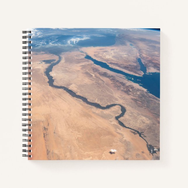 The Nile River, Red Sea And Mediterranean Sea. Notebook (Front)
