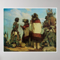 The Niman Kachinas Carl Oscar Borg 1926