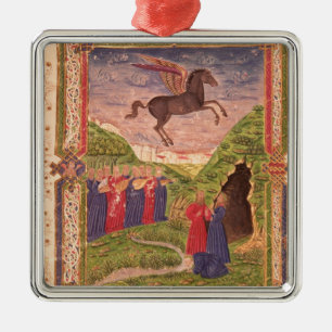 The nine Muses playing instruments Metal Tree Decoration
