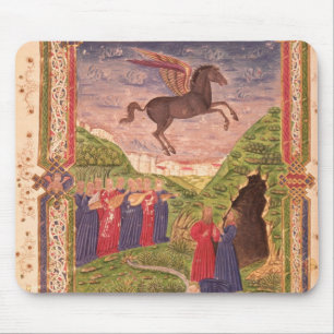 The nine Muses playing instruments Mouse Pad