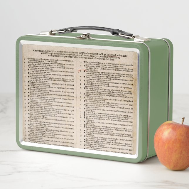The Ninety-five Theses (Martin Luther) Metal Lunch Box (In Situ)