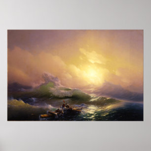 The Ninth Wave by Ivan Aivazovsky Poster