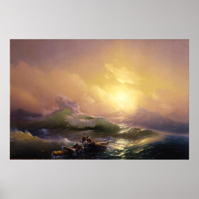 The Ninth Wave by  Ivan Aivazovsky Poster (Front)